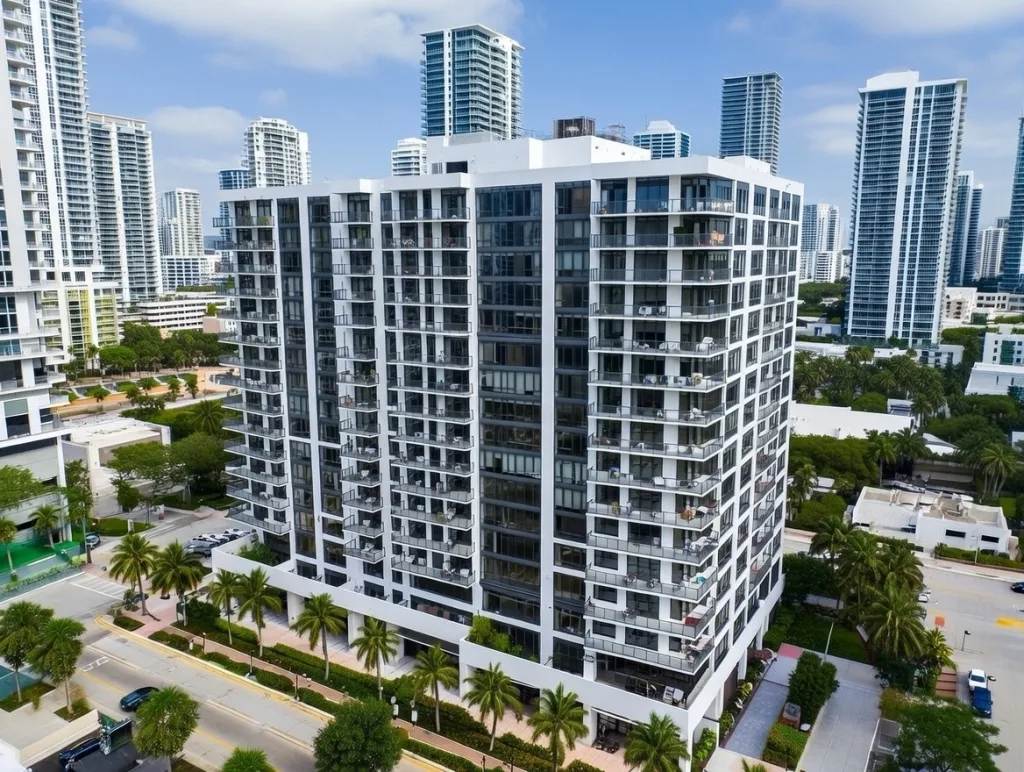 Florida condominium building used to illustrate reserve study cost planning
